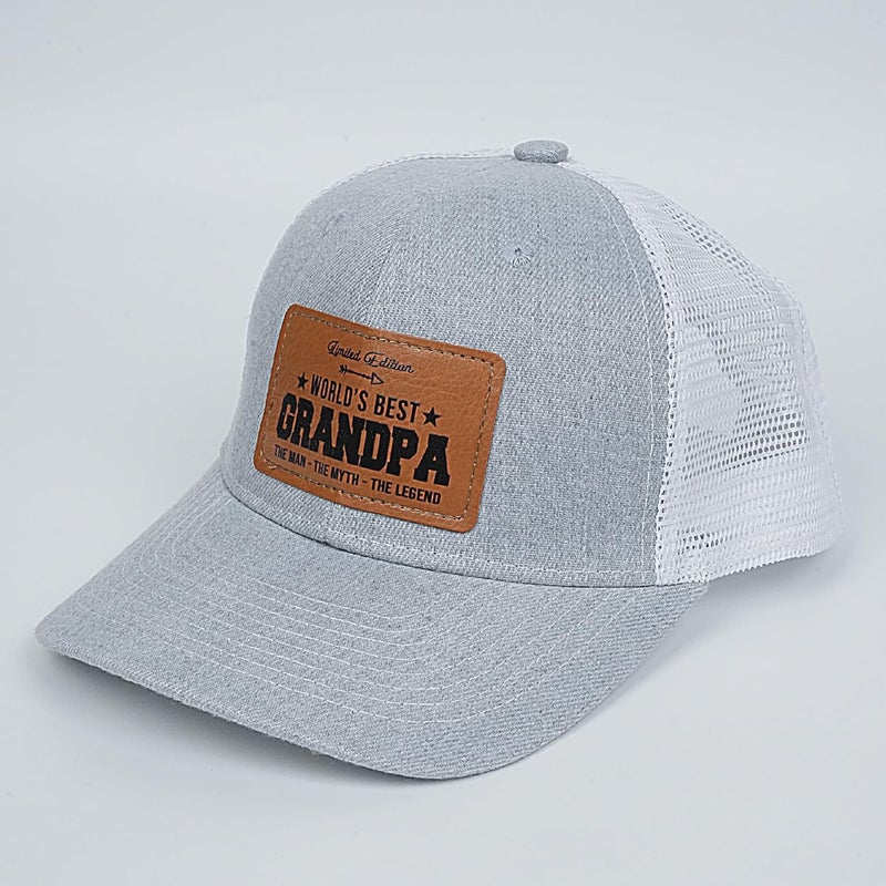 VIOZOFA Men's Hat Gifts - Men Cap Gifts for Christmas Father's Day Birthday Trucker Hat Leather Pattern Baseball Cap - Image 2